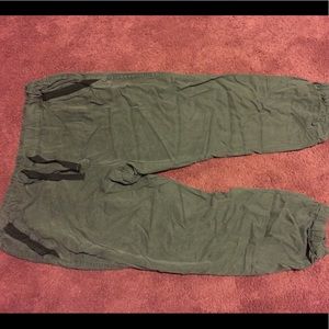 Army green joggers